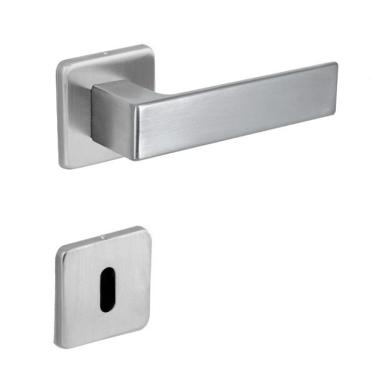 Imagem de Fechadura Chess Interna Roseta Quadrada Escovada 40mm Arouca