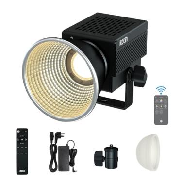 Imagem de Luz para fotografia, iluminação de vídeo LED portátil bicolor 60W COB iluminação de saída contínua, montagem Bowen CRI≥96, TLCI≥97, controle de aplicativo 2,4G/BT, para estúdio, gravação de vídeo