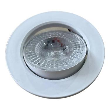 Imagem de 2X Spot Redondo 7W Super Led Direcionável De Embutir Branco