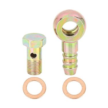 Imagem de X AUTOHAUX 10 mm Mangueira Banjo Parafuso Barb Acessórios Banjo Bolt Kit Arruela Bronze Tom para Motocicleta Carro