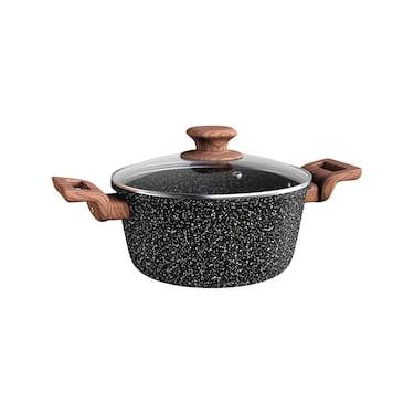 Imagem de Caçarola Euro Home Colorstone Antiaderente 5 Camadas Preta – 4 L