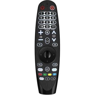 Imagem de Controle remoto universal retroiluminado para LG Smart TV Magic Remote compatível com todos os modelos de TV LG (sem função de voz, sem função de ponteiro)