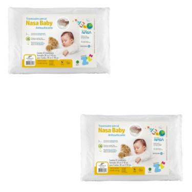Imagem de Kit 2 Travesseiros Baby Nasa - Viscoelástico Macio - Fibrasca