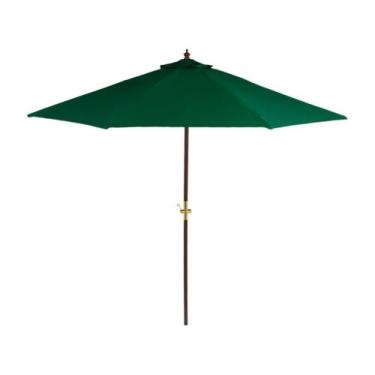 Imagem de Ombrelone Tramontina de Madeira 2,7m Garden, Verde, 2,6m