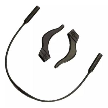 Imagem de Cordão Silicone Óculos Infantil Preto 20cm