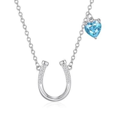 Imagem de HELORET Colar de ferradura para mulheres, vaqueira, ferradura, cavalo, joias de cavalo, presentes para mulheres