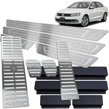Imagem de Descanso Pedaleira Manual Soleira Jetta 2011 a 2018 Prata BR