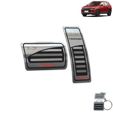 Imagem de Pedaleira Automático Chevrolet Tracker Turbo 2020 2022 Preto