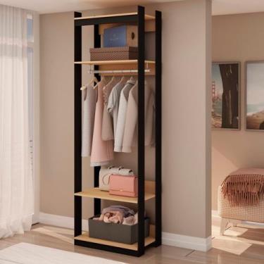 Imagem de Guarda-roupa Closet Industrial com Cabideiro - Genialflex