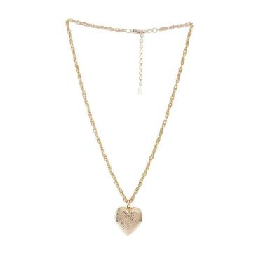 Imagem de Colar Escapulário Armazem Rr Bijoux Coração Dourado