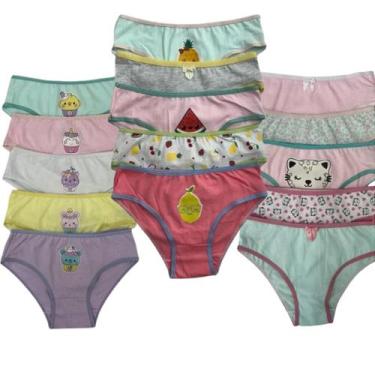 Imagem de 14 Calcinhas Infantil 100% Algodão  Conforto e Liberdade para Brincar 