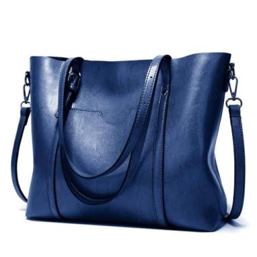 Imagem de Pahajim Bolsa Senhorita Moda Carregar Alta capacidade carteira (1deep Blue)