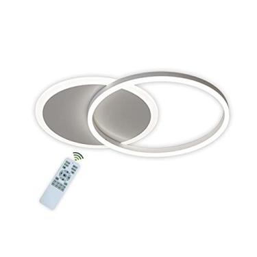 Imagem de Luminária de teto LED, lustre branco moderno, lâmpada de teto redonda de 36 W 3000 K-6000 K regulável com controle remoto Iluminação de teto para sala de estar Sala de jantar Quarto Cozinha