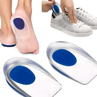 Imagem de Palmilha de Silicone Gel Anti Impacto  Alívio e Conforto para o Calcan