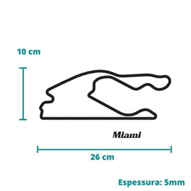 Imagem de Quadro Pista/Circuito - Automobilismo - F1, Stock Car Moto GP Indy Nascar Fórmula Truck (Miami)