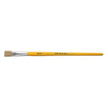 Imagem de Atlas - Pincel Artístico Achatado com Cerdas de Pelo Suíno de 14mm e Cabo Amarelo