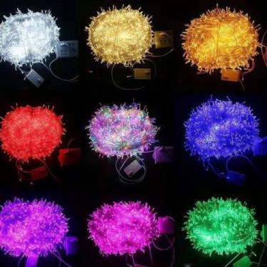 Imagem de Pisca Pisca 10Metros 100Leds Luz Coloridos 110V 220V Iluminação De Nat