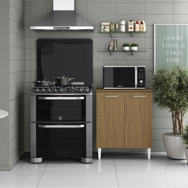 Imagem de Balcão Cozinha com Tampo 70cm com 2 Portas Joana Atacama A09 - D'Rossi