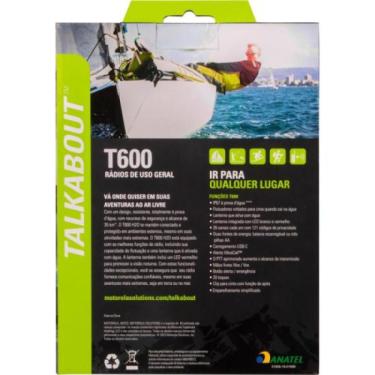 Imagem de Rádio Comunicador Talkabout Motorola T600BR H2O 35km Verde PAR / 2