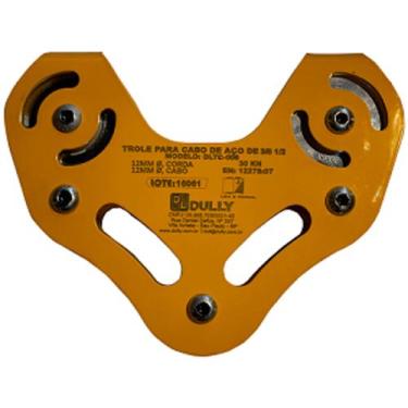 Imagem de Trole Para Cabo De Aço 3/8 A 1/2 E Corda 12 Mm Amarelo DLTC-006 - DULL