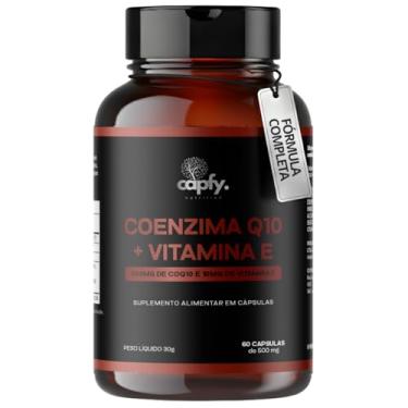 Imagem de Coenzima Q10 200mg + Vitamina E 10mg Capfy Nutrition CoQ10 com 60 Cápsulas Alta Absorção Zero Lactose Suplemento Vegano