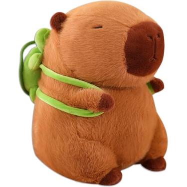 Imagem de Pelúcia Infantil Capivara e Tartaruga, Multicolorido, Material Plástico, Brinquedo Educativo, 6 Peças, Tema Fazenda, Para Crianças de 3 a 36 Meses