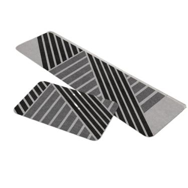 Imagem de Kit 2 Tapetes Cozinha Antiderrapante Poliester Estampas Modernas Segurança(TPCOZ5146)