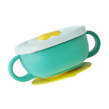 Imagem de Dpofirs Tigelas Pequenas Com Ventosa para Bebês, Material de Aço Inoxidável à Prova de Quedas, para Leite Em pó, Frutas e Lanches, Capacidade de 300ml (Verde)