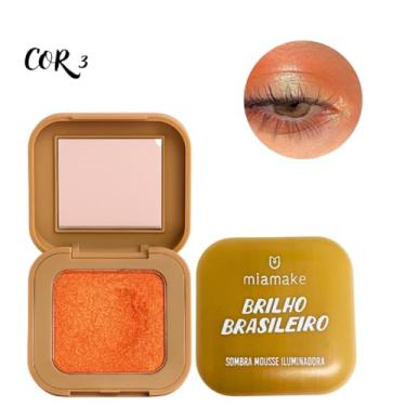 Imagem de Sombra de Mousse Iluminadora Brilho Brasileiro Mia Make 3g (Cor 3)