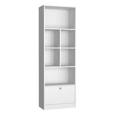 Imagem de Estante Livreiro 1 Porta Basculante E 6 Nichos B37 Branco Novam Branco