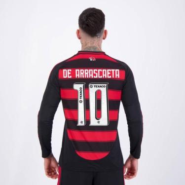 Imagem de Camisa Adidas Flamengo I 2025 Manga Longa 10 De Arrascaeta, P