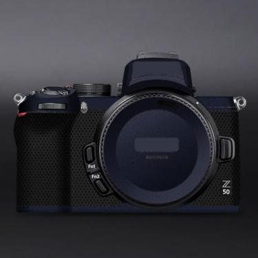 Imagem de Adesivo de capa de câmera Z 50 para Nikon Z50 película protetora de película protetora da pele e resistência ao desgaste Z50 (índigo fosco)
