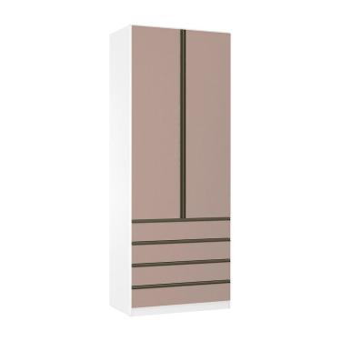 Imagem de Guarda Roupa 2 Portas 4 Gavetas 90cm Branco Ff Com Connect