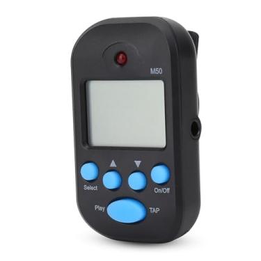 Imagem de RiToEasysports Multifuncional Mini Digital Beat Tap M50 Tempo Metrônomo Braçadeira/suporte para Entusiastas da Música (Preto)