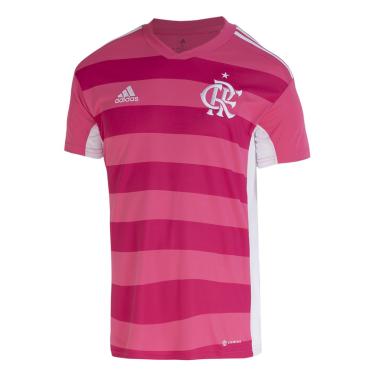 Imagem de Camisa Flamengo Outubro Rosa 22/23 s/n° Torcedor Adidas Masculina-Masculino