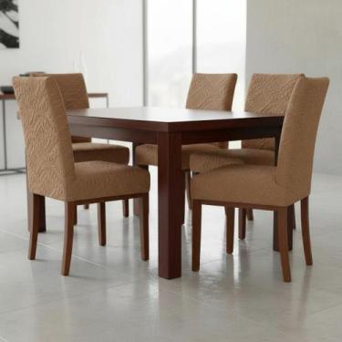 Imagem de Kit 8 Capas de Cadeira Prime Matelada Cozinha Decoração Luxo Casa Elás