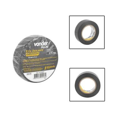 Imagem de Fita Isolante Antichama 19mm x 5M Preta - Vonder