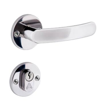 Imagem de Fechadura Entrada Premium 4cm Polido Inox