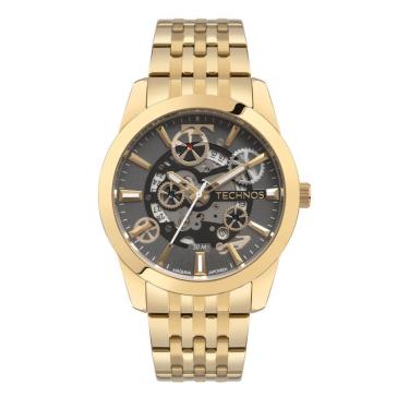 Imagem de Relógio Technos Masculino Automático Dourado - 8215at/1p 8215at/1p