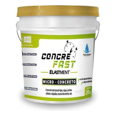 Imagem de Concreto Estrutural Industrial Cura Rápida Concre Fast 20kg Smart Cime
