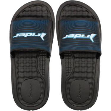 Imagem de Chinelo Slide Rider Step Esfera Massageadora Masculino, Preto granito,