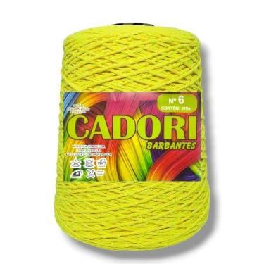 Imagem de Barbante Cadori 4/6 Cor Amarelo Neon 803 - Rolo 610m