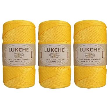Imagem de Cordão de macramê de poliéster 2 mm x 125 jardas, corda de macramê premium 100% polipropileno, fio colorido, bolsa de macramê de crochê para cabides de parede, bolsas, placas inferiores, tapetes
