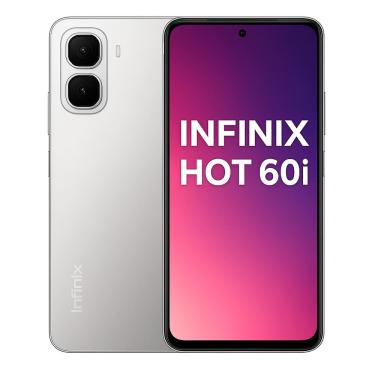 Imagem de Smartphone Celular Infinix Hot 60i, 256GB, 4GB RAM, Tela 6,6, Câmera 50MP, Bateria 5000mAh, Android 14, Dual SIM, Prata