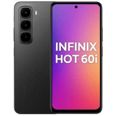 Imagem de Smartphone Celular Infinix Hot 60i, 256GB, 8GB RAM, Tela 6,6, Câmera 50MP, Bateria 5000mAh, Android 14, Dual SIM, Preto