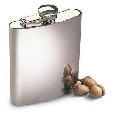 Imagem de Cantil Porta Bebida De Bolso 230ml Inox - NoBrand