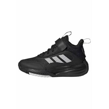 Imagem de adidas Tênis de basquete unissex Child Own The Game 3.0, Preto/branco/preto, 15