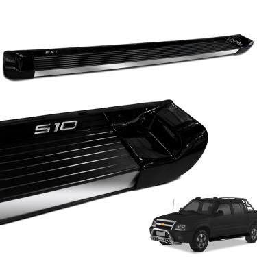 Imagem de Estribo Lateral S10 CD 1995 a 2011 Preto Liszt Personalizado