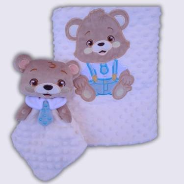 Imagem de Cobertor De Bebê E Naninha Personalizados - Ursinho Theodoro
