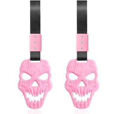 Imagem de COGEEK Chaveiro com alça de caveira para carro para Halloween, rosa, Tamanho Único